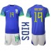 Günstige Brasilien Antony #19 Babykleidung Auswärts Fussballtrikot Kinder WM 2022 Kurzarm (+ kurze hosen)